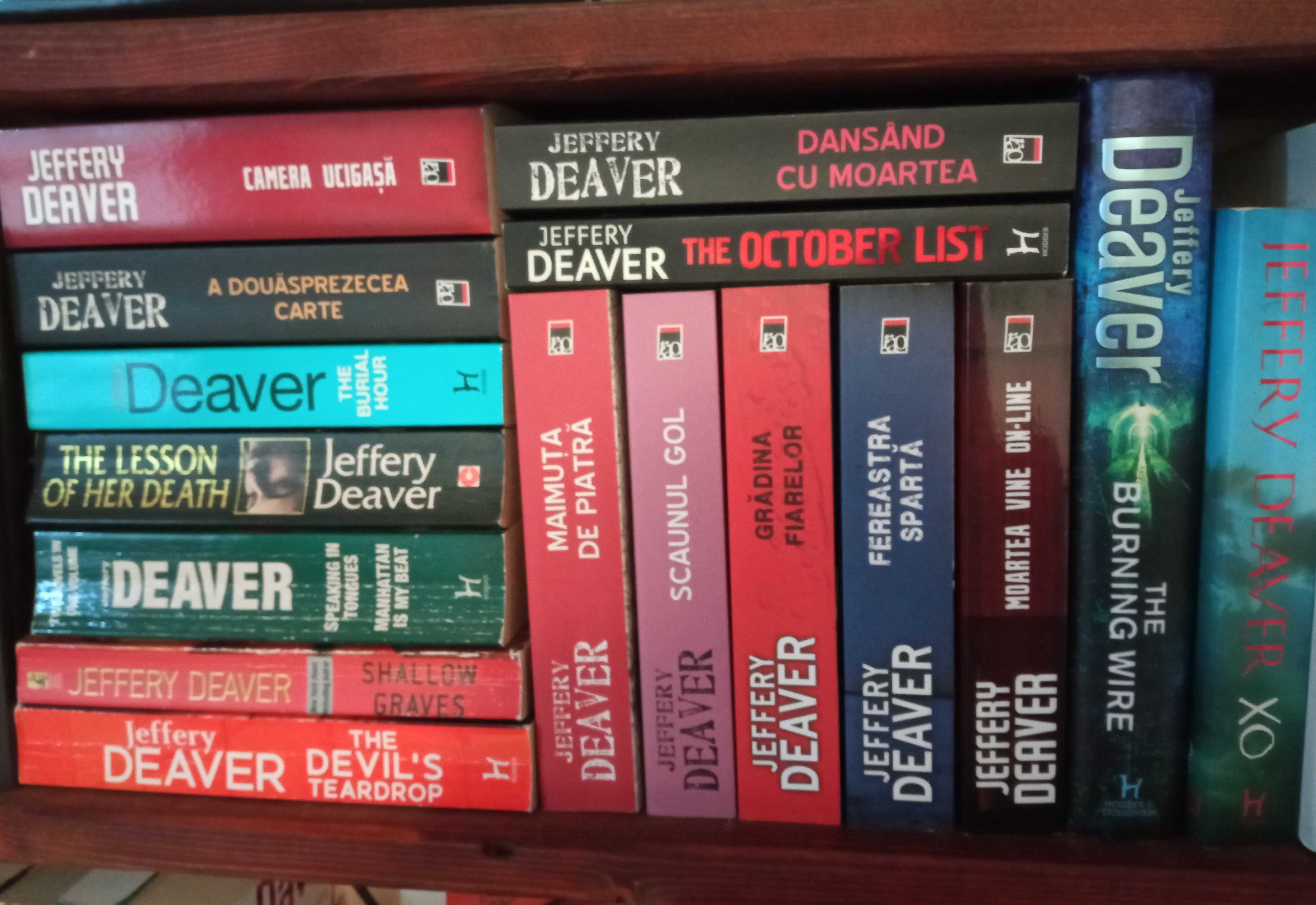 Colectie 7 carti Jeffery Deaver! Va rog sa cititi descrierea.