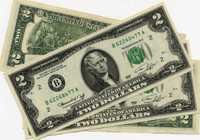 2ая долларовая банкнота с изображением декларации о независимости
