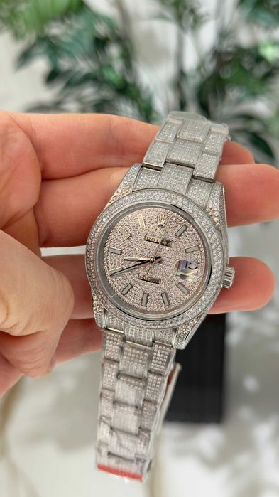 rolex datejust 41mm icedout
