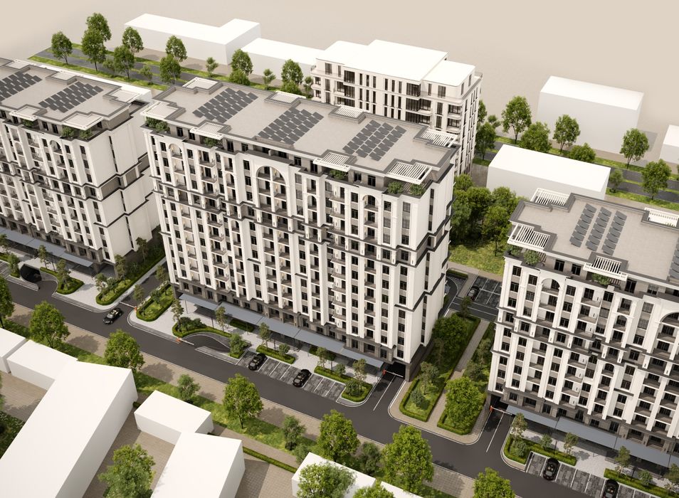ЖК Yaqinlar, 1-комнатная квартира, 45,36 м².  г.Ташкент, Алмазарский.р