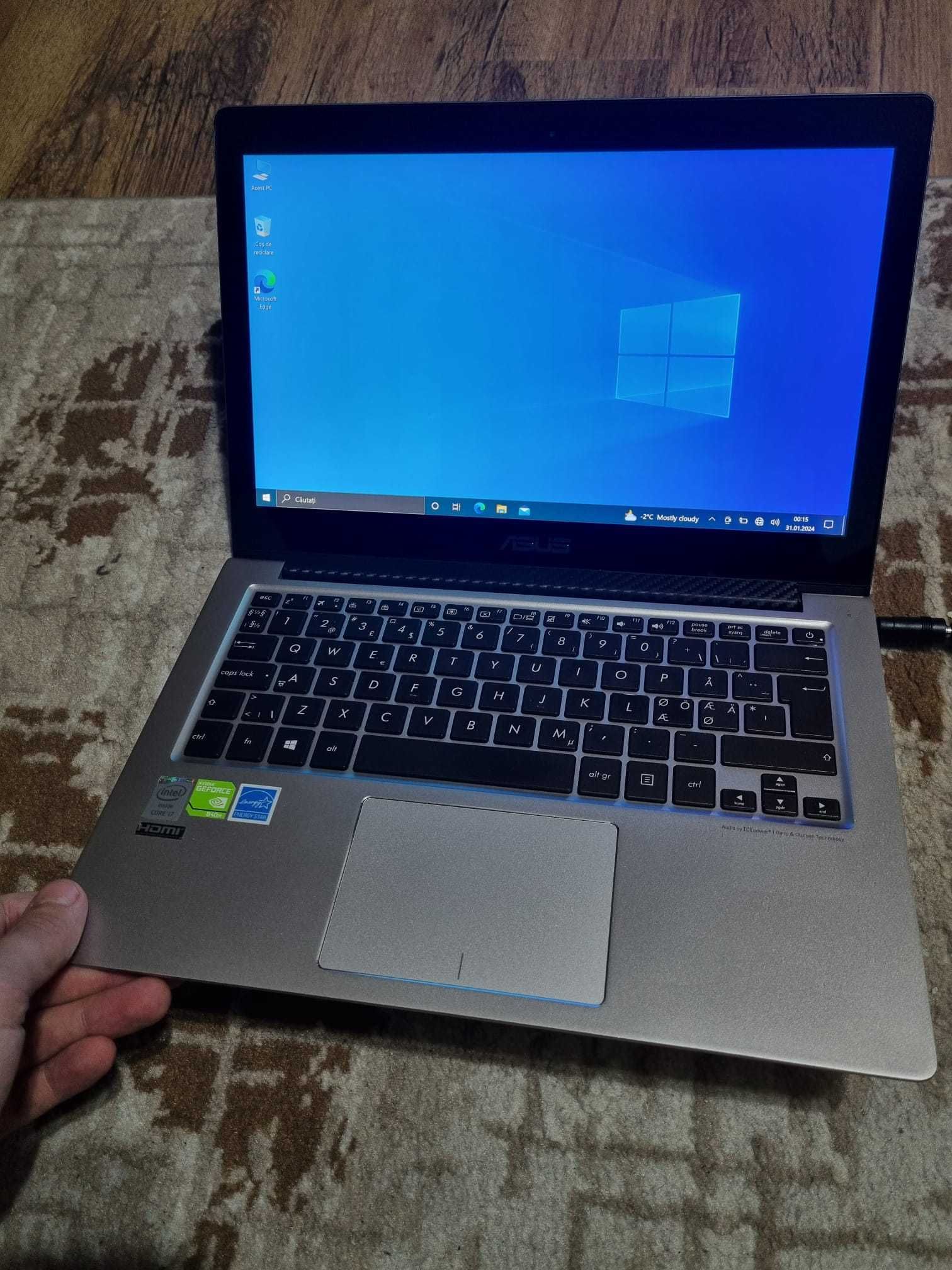 Asus s551l 15,6" touchscreen, i7 gen 4, 8gb ram, ssd+hdd, 2gb video