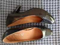 Обувки Caprice - черни, естествена кожа, на токове, N38