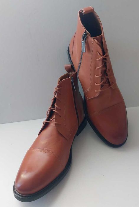 Елегантни мъжки боти Gino Rossi за есен-зима, естествена кожа - НОВИ!