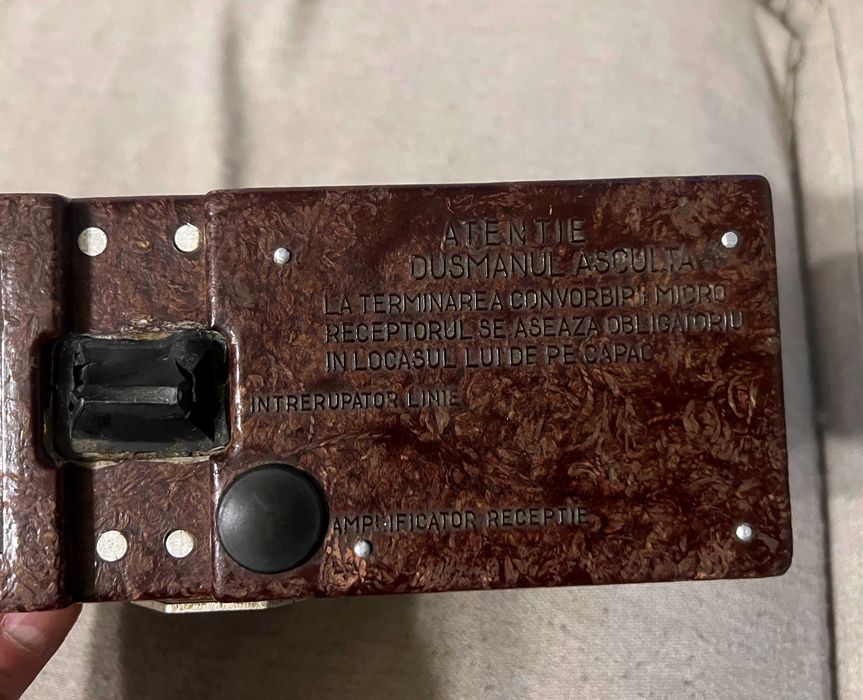 Telefon militar de campanie TC 72 model romanesc complet colectie