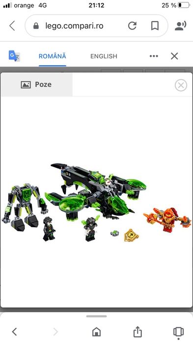 Lego nexo knights Berserker Bomber 72003