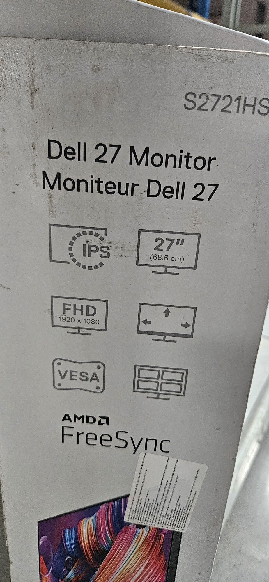 Монитор Dell Monitor S2721HS 210-AXLD 27 ", IPS,