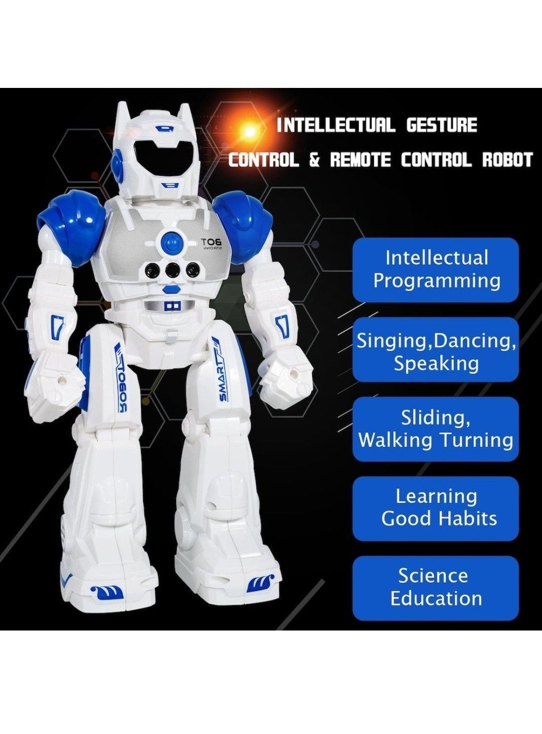 Robot Inteligent AKU SMART interactiv cu Telecomanda
