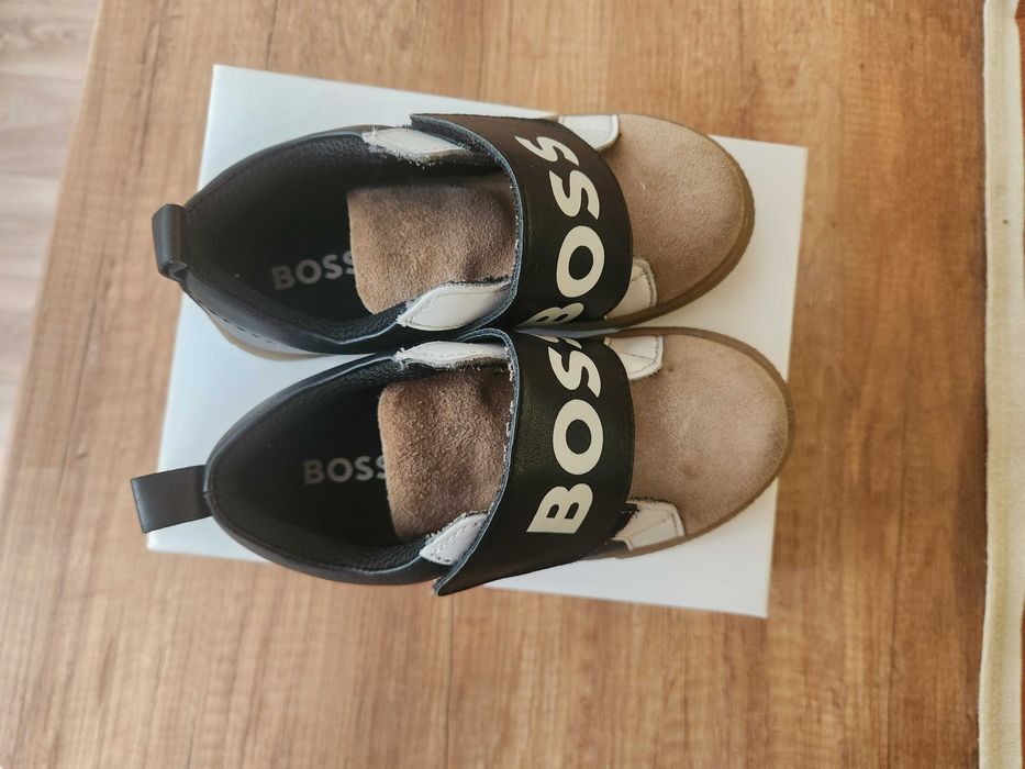 Boss Детски кожени обувки