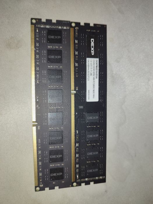 dexp ddr3 16gb 1 600мгц