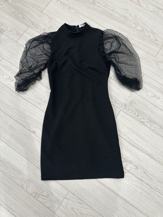 Черное коктейльное платье Saint Genies