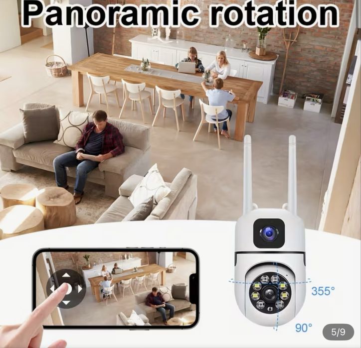 Camera supraveghere camera video 360 night vision