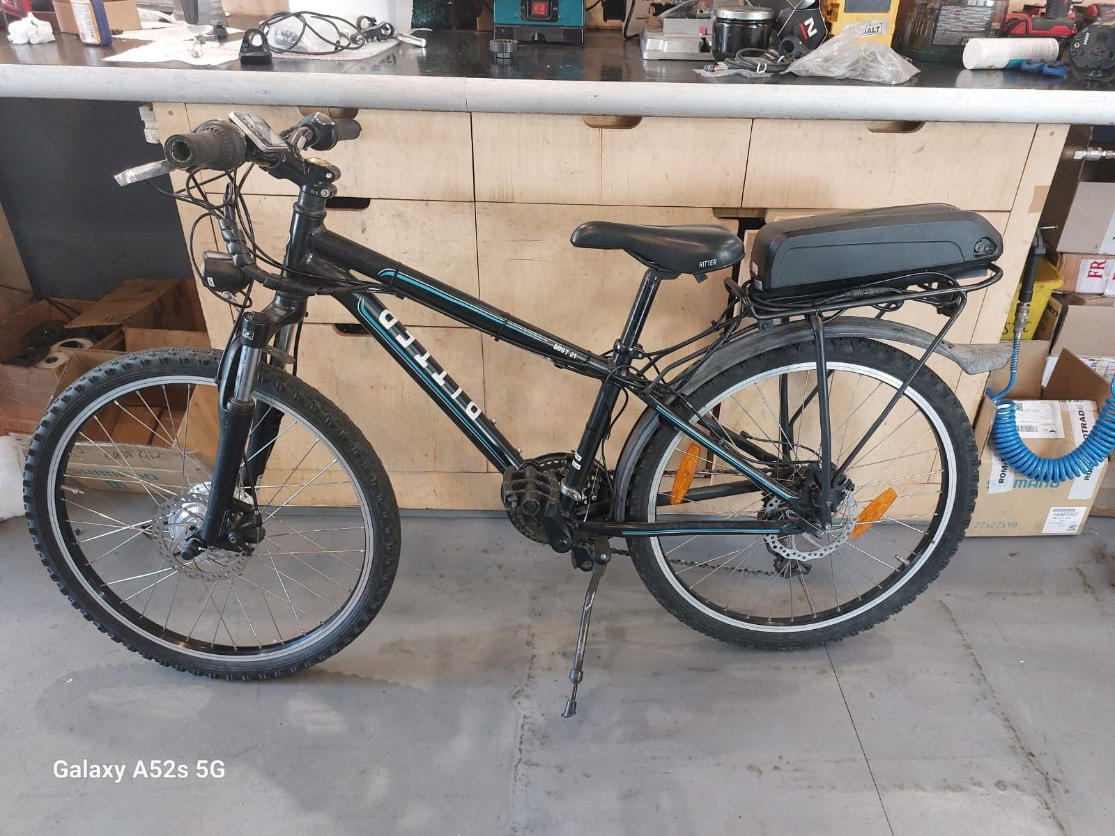 Bicicleta electrica (conversie nouă) cu roti de 24.