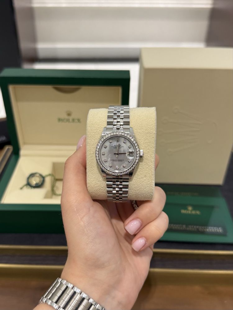 NEW Rolex Datejust 31mm Steel and White Gold 278384rbr