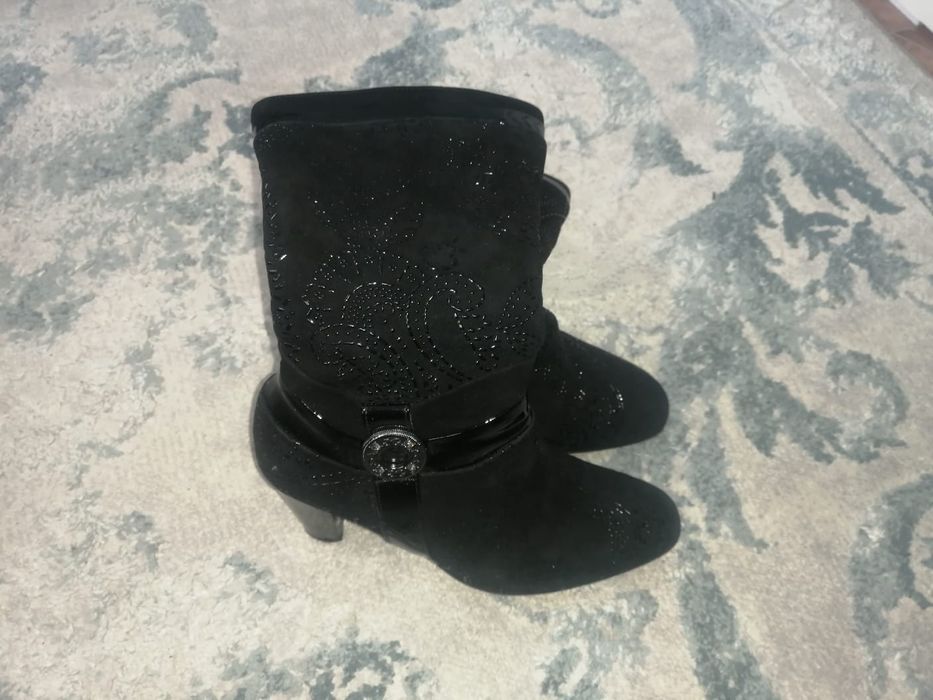 сапоги зима натуральная замша