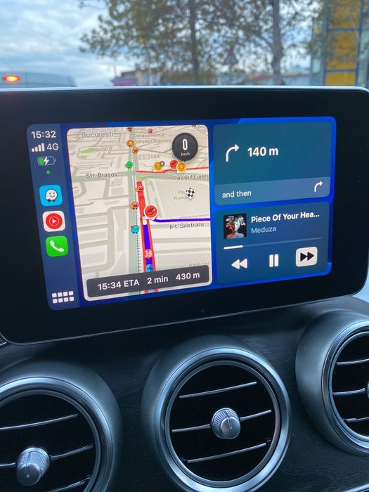 Apple Carplay & Android Auto Mercedes C Class w205 GLC x253 w222