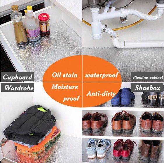 Самозалепващо алуминиево фолио за гръб на кухня плот водоустойчиво