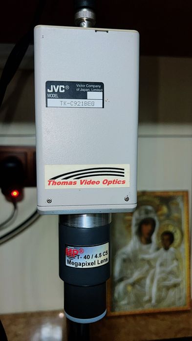 Trichineloscop Profesional – JVC + Sistem Optic Complet