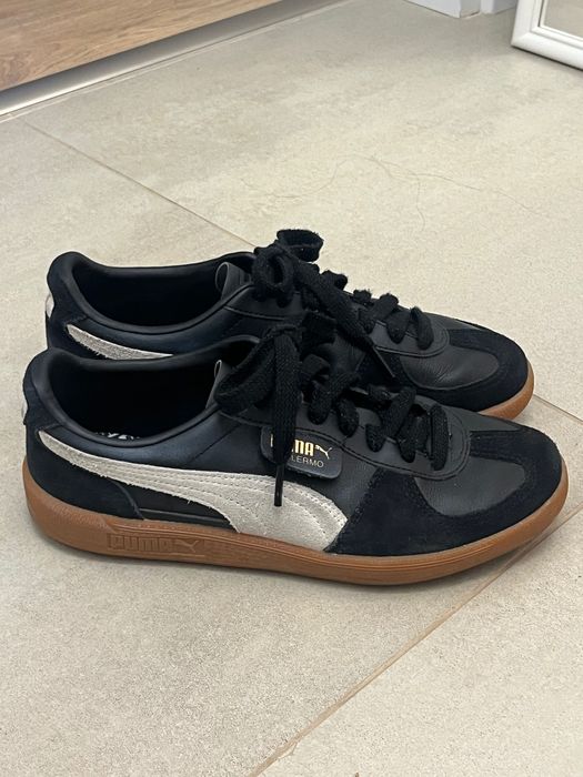 Adidasi Puma Palermo Negrii din piele