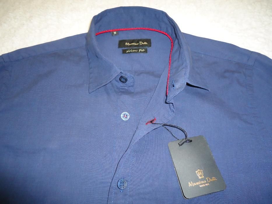 Camasa denim barbati slim fit maneca lunga 4 pense cambrata