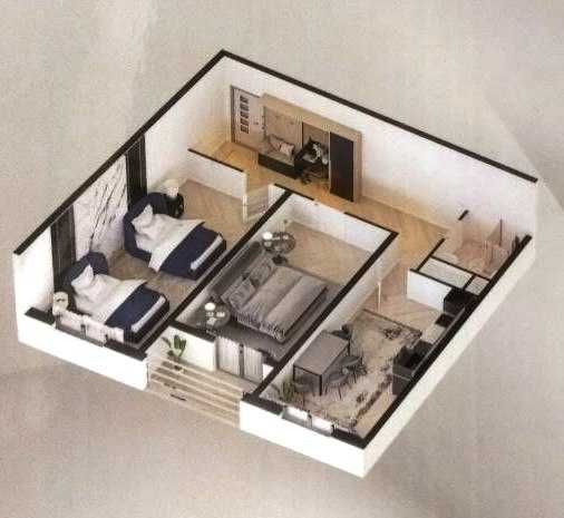 3-х комнатная квартира 72 кв.м. с ремонтом, студия - Водник, ул.Рохат