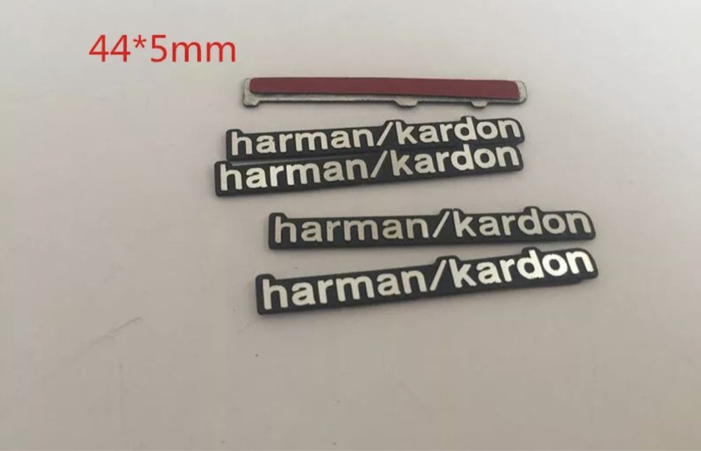 Set emblema Boxa sticker Harman Kardon Bmw Seria 3 4 5 6 7 X1 X3 X5 X6