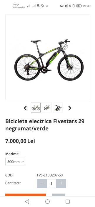 Bicicleta electrica Fivestars Michael