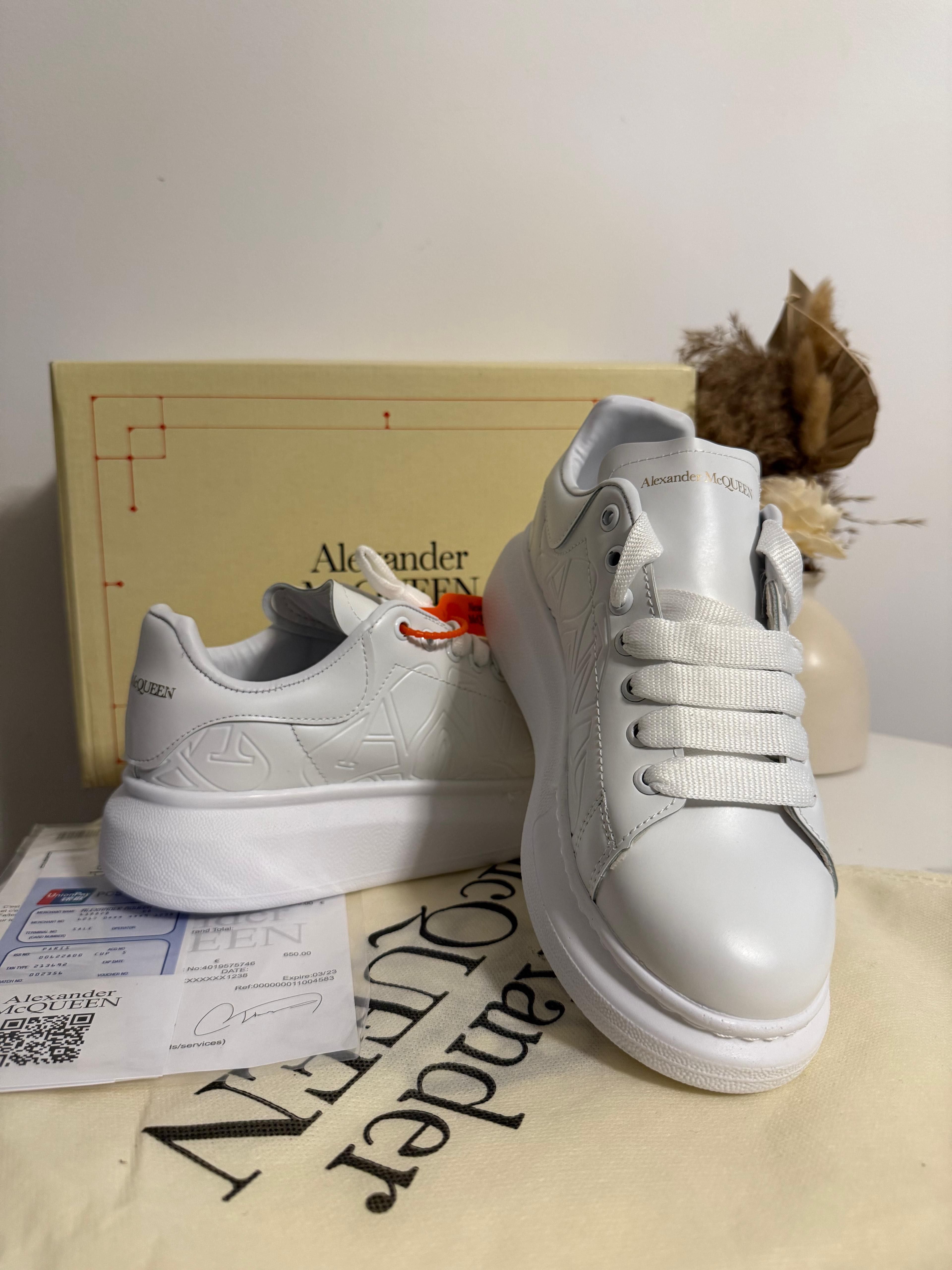 Adidasi Alexander M C Q U E E N  FULL WHITE