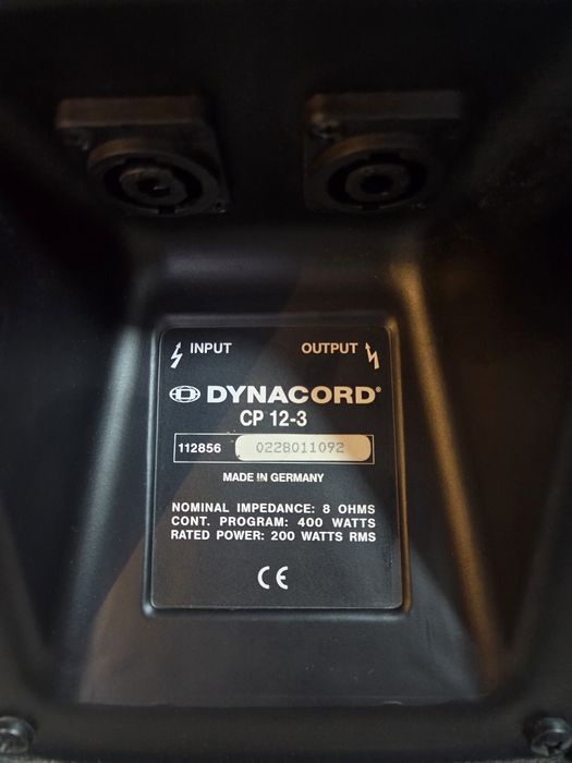 Vand boxe Dynacord cp 12-3 și amplificator  Labgrupen IP 1350
