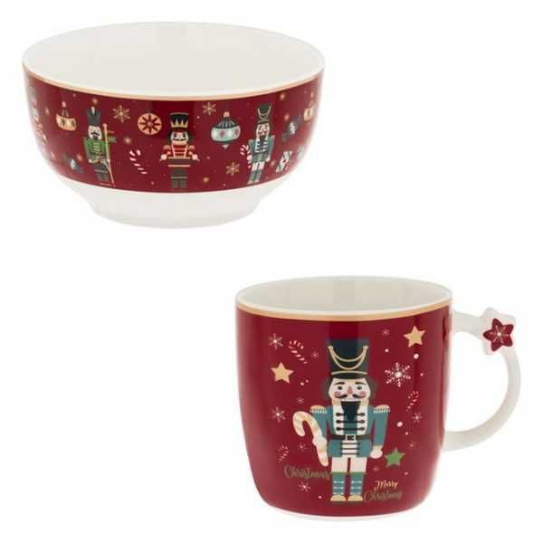 Комплект коледна чаша и купа Mercado Trade, Различни модели