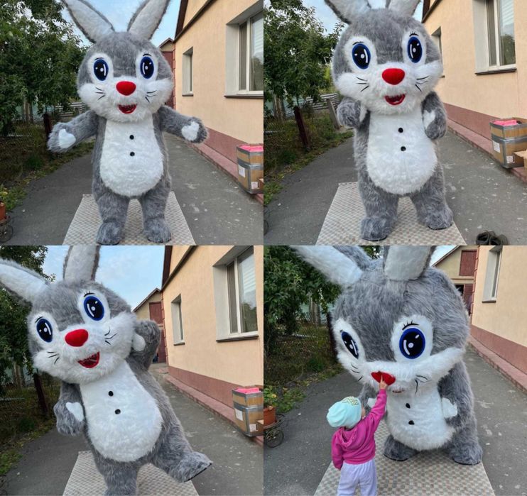 Iepure gonflabil 2.6 m cu baterie si incarcator