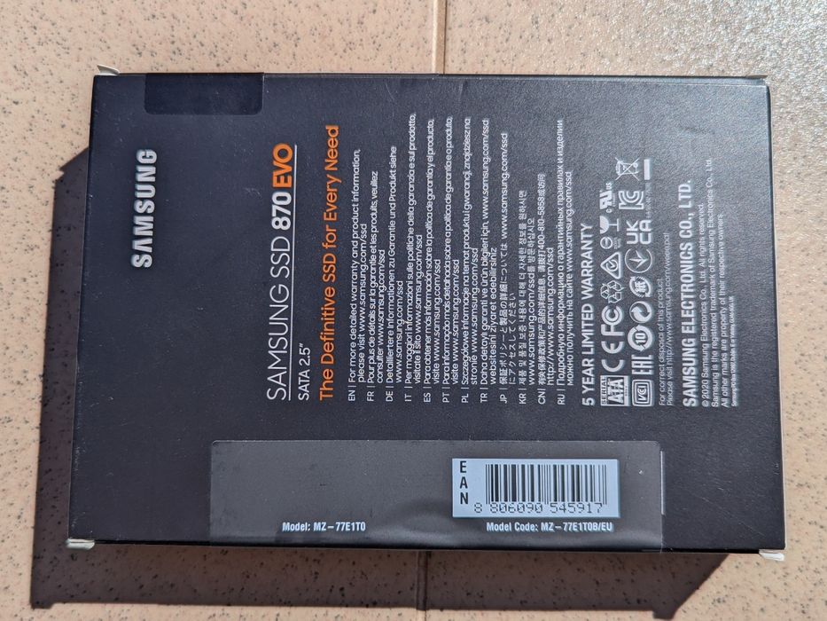 Vad SSD Samsung Evo 870