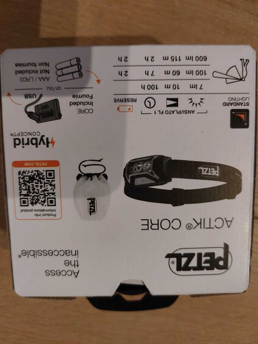 Lanterna frontala Petzl Actik Core 600