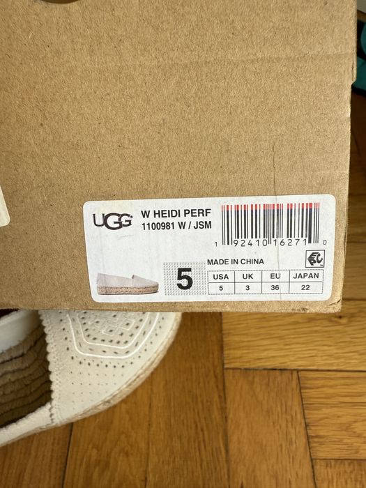 Espadrile UGG piele întoarsă