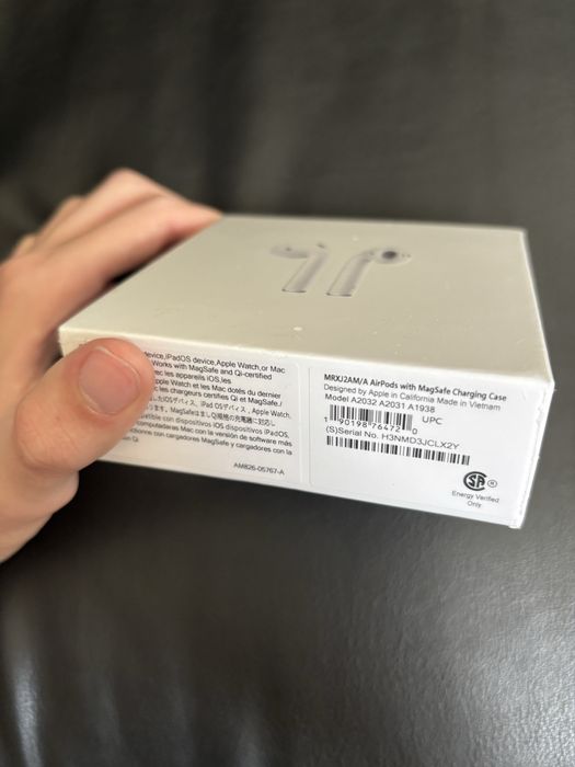 Airpods GEN 2 Albe Noi Originale