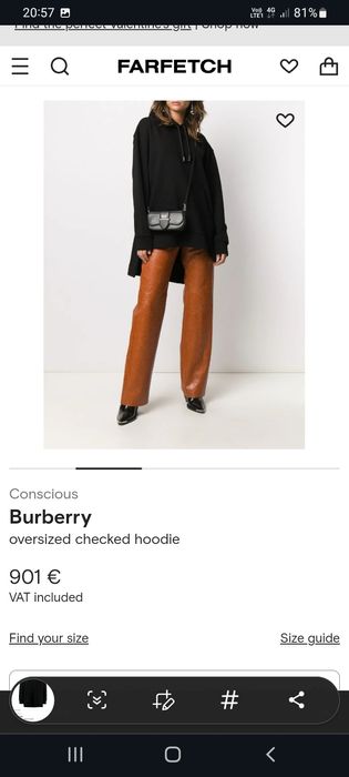 Hanorac Burberry oversized