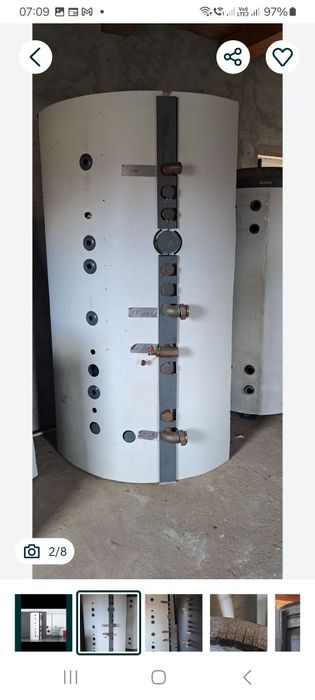 Boiler apa igienizata 800l, încazire indirecta