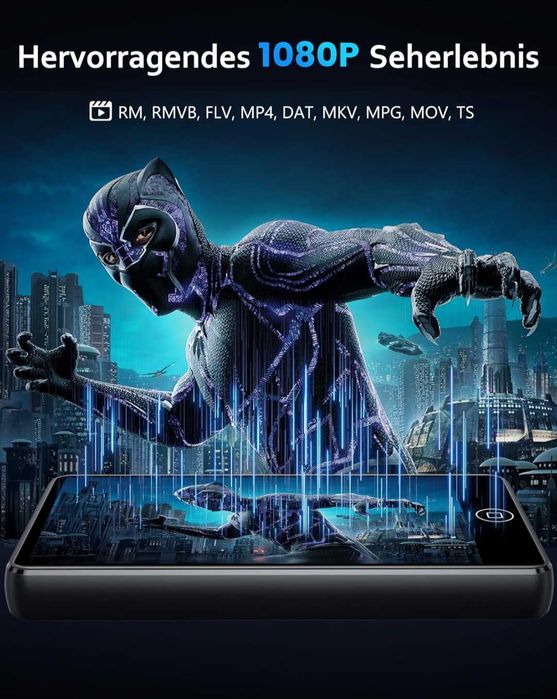 AGXOV 80GB MP3 плейър с WiFi и Bluetooth 4.02-инчов MP4 плейър
