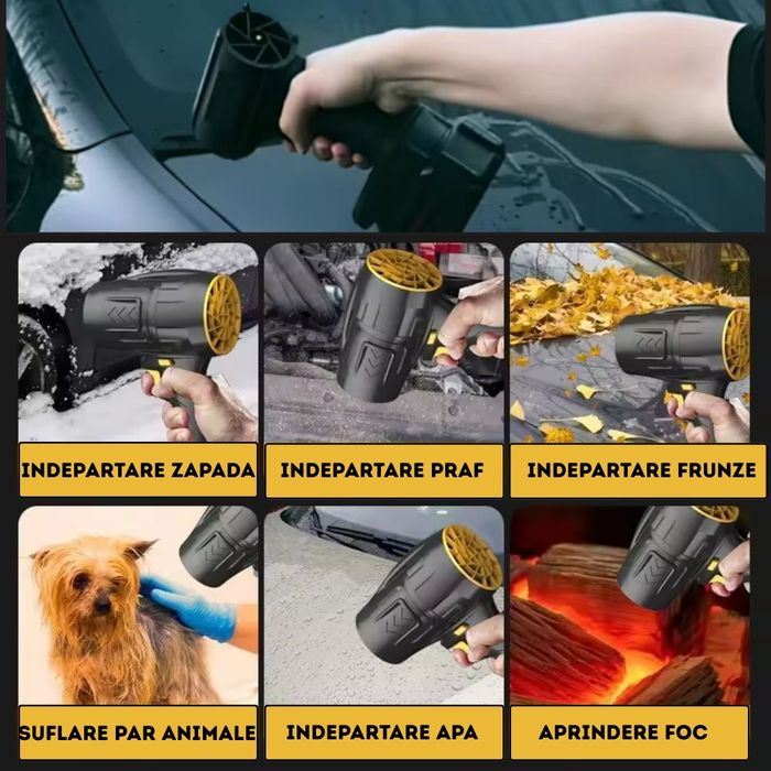 Suflanta Aer Profesionala 36V cu 2 Acumulatori,