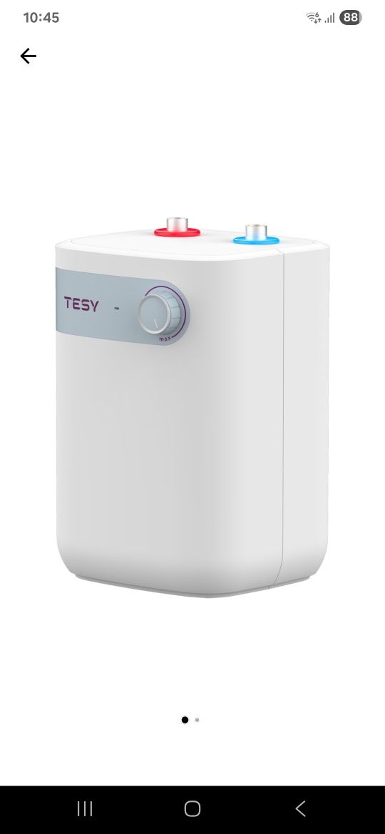 Boiler electric Tesy NOU SIGILAT, 1500 W, 5 L, Montaj sub chiuveta