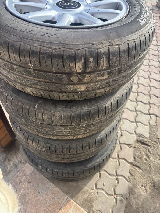 set jante aluminiu Audi+anvelope