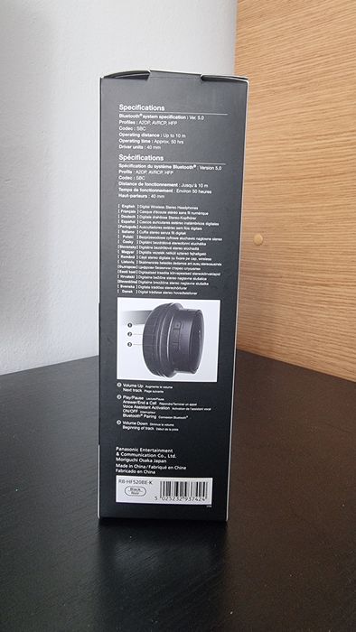 Boxă wireless nouă, sigilată + Căști Panasonic noi, sigilate. 300 lei