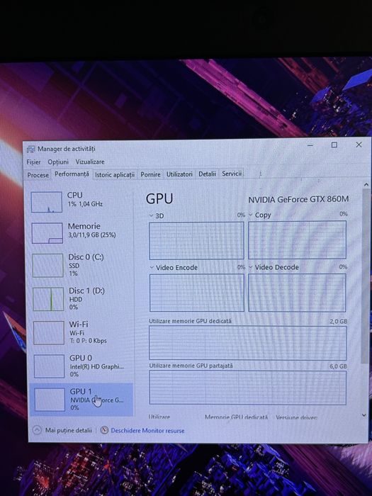 Laptop gaming| 17,3 inch| GTX860M| 12gb ram| ssd128+hdd1 terra