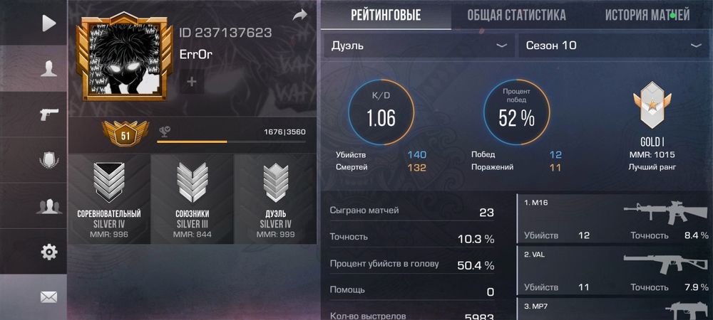 Продоется стандофф2 аккаунт