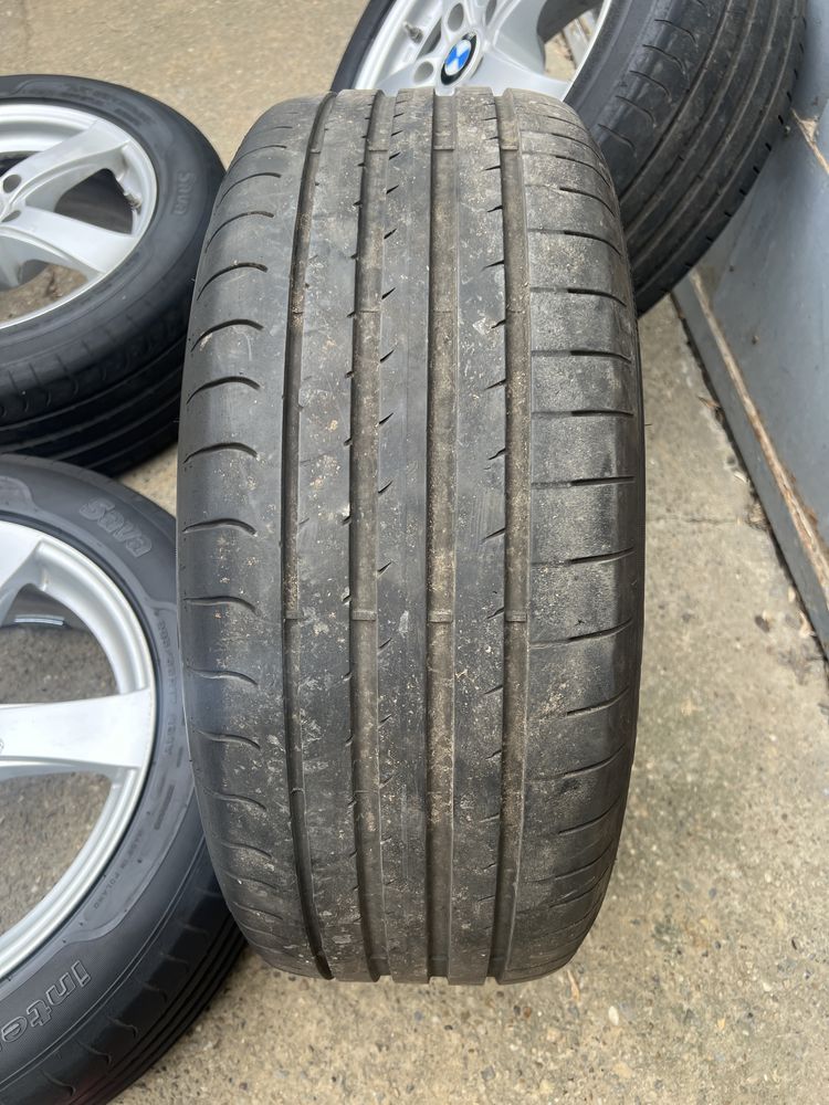 Jante BMW 5x120 5 F10 E60 Anvelope vara 225 55 R17 Senzori Dot 2022