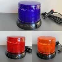 Girofar stroboscopic 40 LED-uri galben rosu albastru magnet 12V-24V
