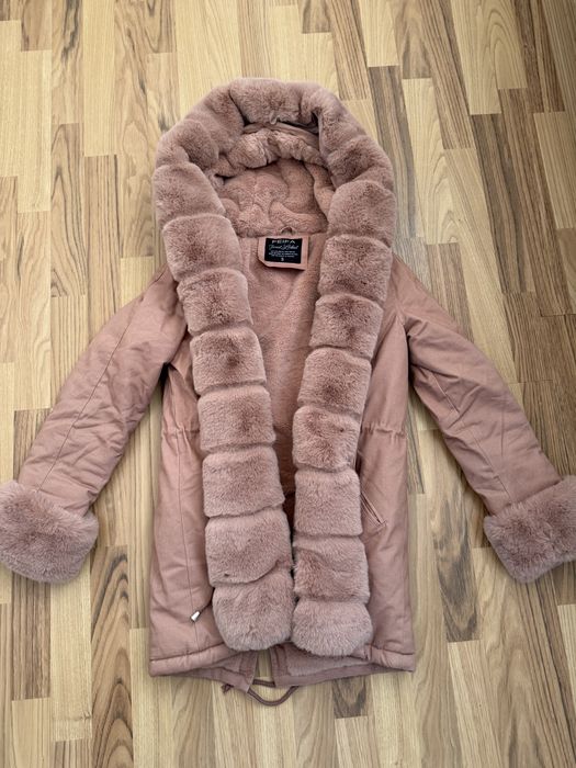 Geaca cu blana detasabila