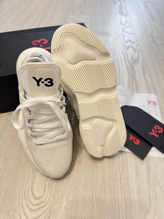Adidasi Y-3, Kaiwa - White Premium din Piele NOI Yohji Yamamoto Y3