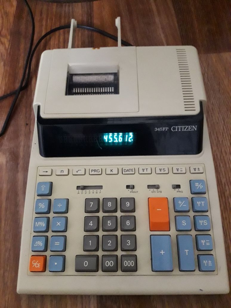 Калькулятор печатающий Citizen 345