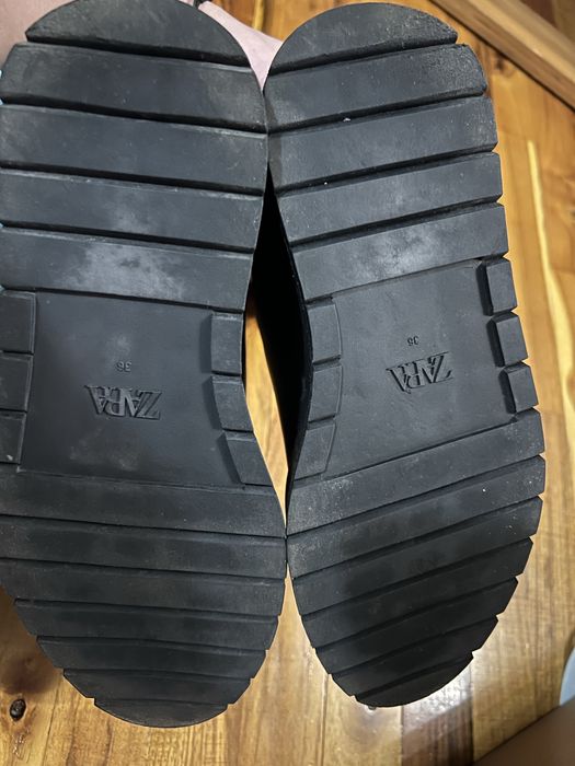 Боти Zara естествена кожа