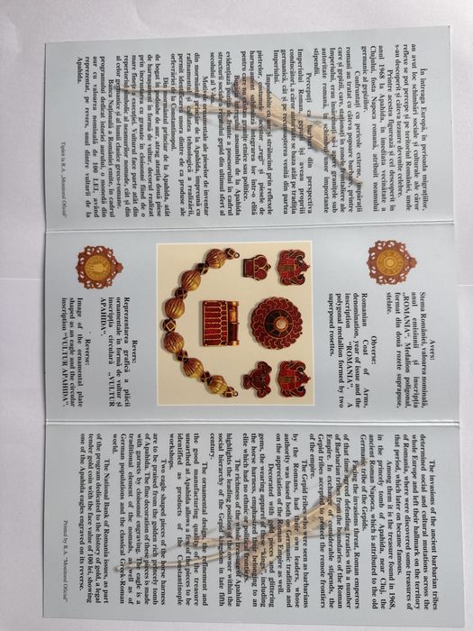 Vand doua monede numismatice din aur